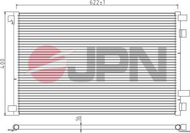 JPN 60C9125-JPN - Конденсатор кондиционера parts5.com