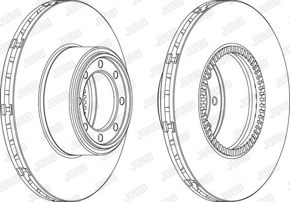 Jurid 569192J - Тормозной диск parts5.com