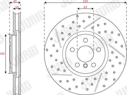 Jurid 563666JC-1 - Тормозной диск parts5.com