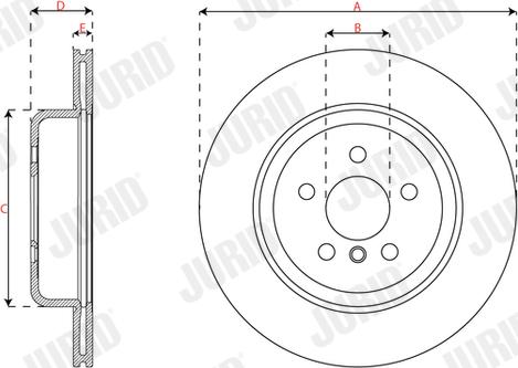 Jurid 563685JC-1 - Тормозной диск parts5.com