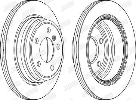 Jurid 563153JC - Тормозной диск parts5.com