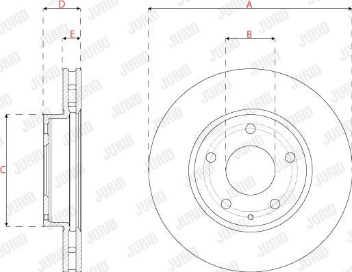 Jurid 563271JC - Тормозной диск parts5.com