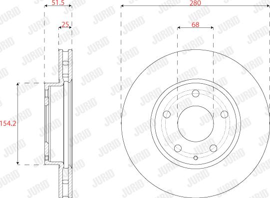 Jurid 563271JC - Тормозной диск parts5.com