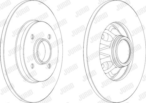 Jurid 562937JC-1 - Тормозной диск parts5.com