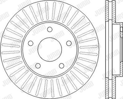 Jurid 562441JC - Тормозной диск parts5.com