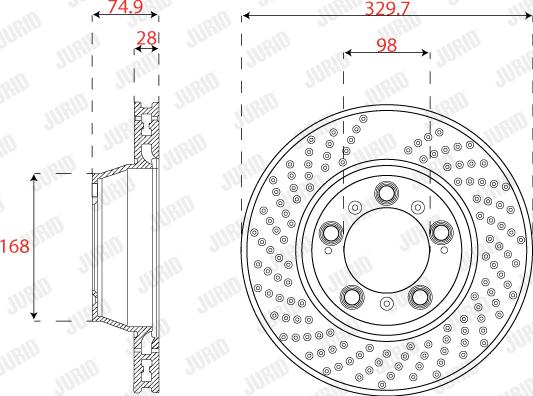 Jurid 562590JC-1 - Тормозной диск parts5.com