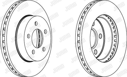 Jurid 562856JC - Тормозной диск parts5.com