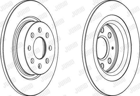 Jurid 562305JC - Тормозной диск parts5.com