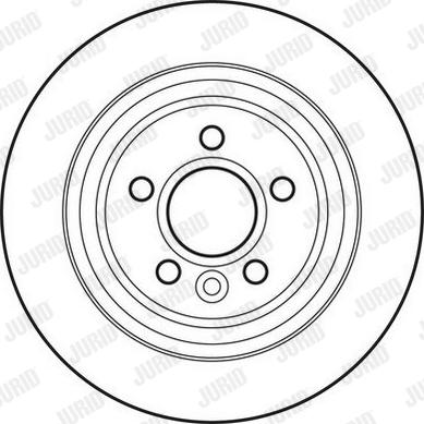 Jurid 562741JC - Тормозной диск parts5.com