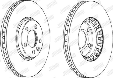 Jurid 562739JC-1 - Тормозной диск parts5.com