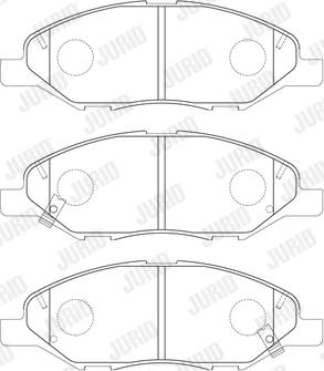 Jurid 574049J - Тормозные колодки, дисковые, комплект parts5.com