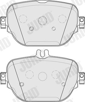 Jurid 574034J - Тормозные колодки, дисковые, комплект parts5.com