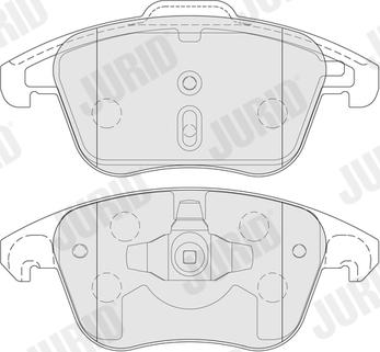 Jurid 574190J - Тормозные колодки, дисковые, комплект parts5.com