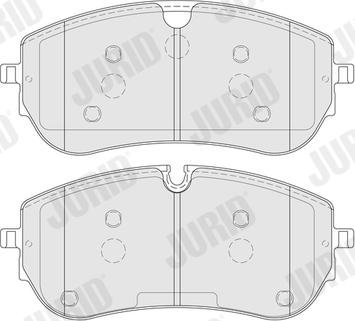 Jurid 574202J - Тормозные колодки, дисковые, комплект parts5.com