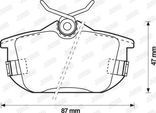 Jurid 571941J - Тормозные колодки, дисковые, комплект parts5.com