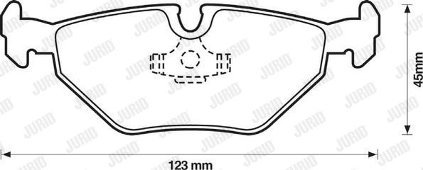 Jurid 571960JC - Тормозные колодки, дисковые, комплект parts5.com