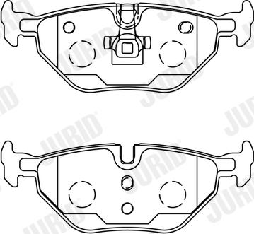 Jurid 571960J - Тормозные колодки, дисковые, комплект parts5.com