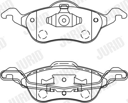 Jurid 571967J - Тормозные колодки, дисковые, комплект parts5.com