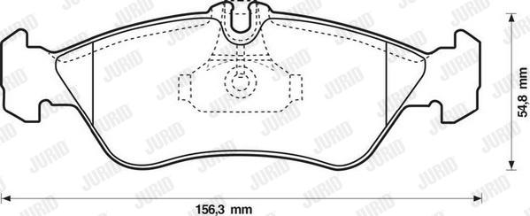 Jurid 571910J - Тормозные колодки, дисковые, комплект parts5.com