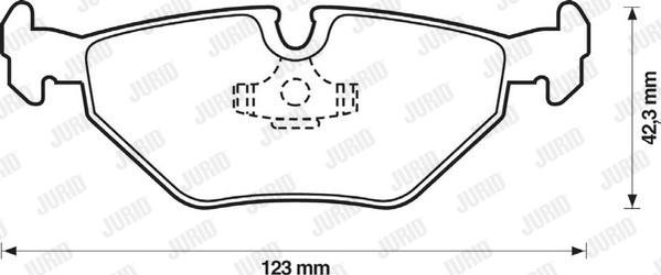 Jurid 571936J - Тормозные колодки, дисковые, комплект parts5.com