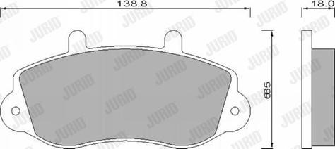 Jurid 571932J - Тормозные колодки, дисковые, комплект parts5.com