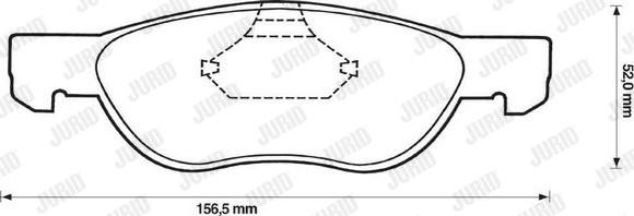 Jurid 571973J - Тормозные колодки, дисковые, комплект parts5.com