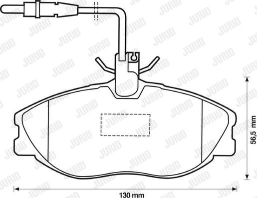 Jurid 571898J - Тормозные колодки, дисковые, комплект parts5.com