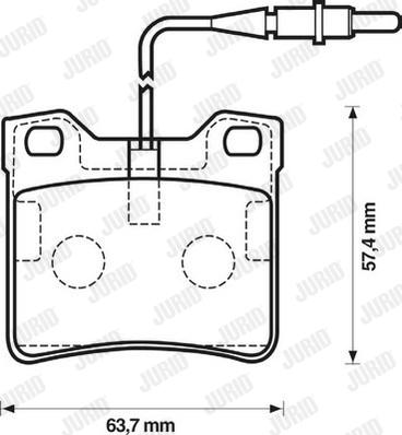 Jurid 571845J - Тормозные колодки, дисковые, комплект parts5.com