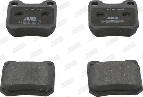 Jurid 571389J - Тормозные колодки, дисковые, комплект parts5.com