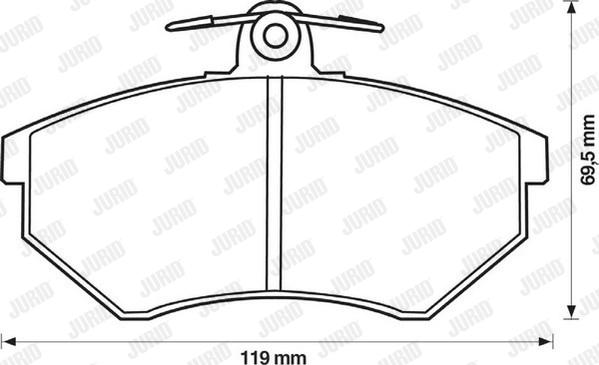 Jurid 571376J - Тормозные колодки, дисковые, комплект parts5.com