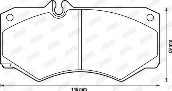 Jurid 571272J - Тормозные колодки, дисковые, комплект parts5.com