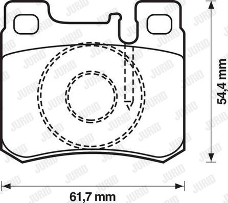 Jurid 571753D - Тормозные колодки, дисковые, комплект parts5.com