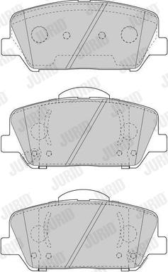 Jurid 573447J - Тормозные колодки, дисковые, комплект parts5.com