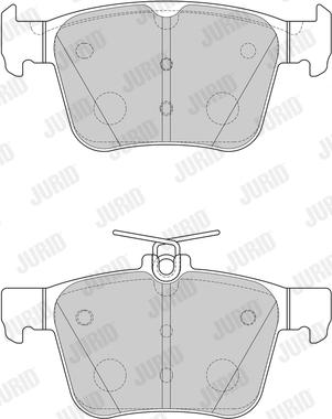 Jurid 573415J - Тормозные колодки, дисковые, комплект parts5.com