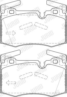 Jurid 573423J - Тормозные колодки, дисковые, комплект parts5.com