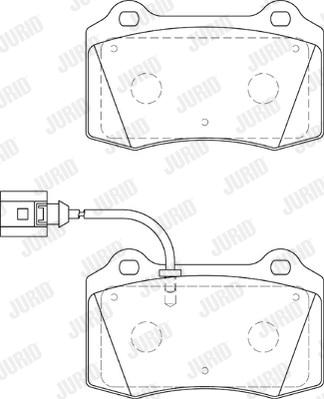 Jurid 573641J - Тормозные колодки, дисковые, комплект parts5.com