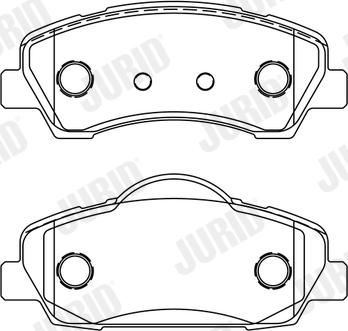 Jurid 573630J - Тормозные колодки, дисковые, комплект parts5.com