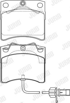 Jurid 573046J - Тормозные колодки, дисковые, комплект parts5.com