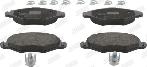 Jurid 573051J - Тормозные колодки, дисковые, комплект parts5.com