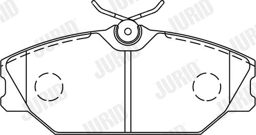 Jurid 573008J - Тормозные колодки, дисковые, комплект parts5.com