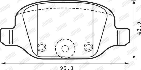 Jurid 573019J - Тормозные колодки, дисковые, комплект parts5.com