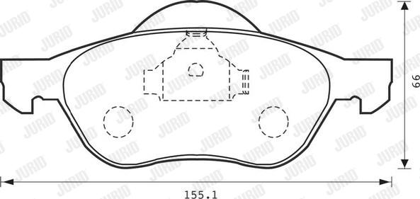 Jurid 573016J - Тормозные колодки, дисковые, комплект parts5.com