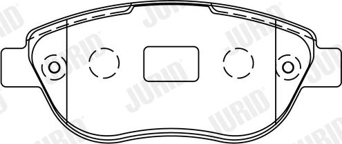 Jurid 573031J - Тормозные колодки, дисковые, комплект parts5.com