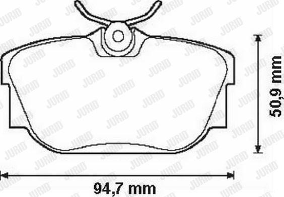 Jurid 573038J - Тормозные колодки, дисковые, комплект parts5.com