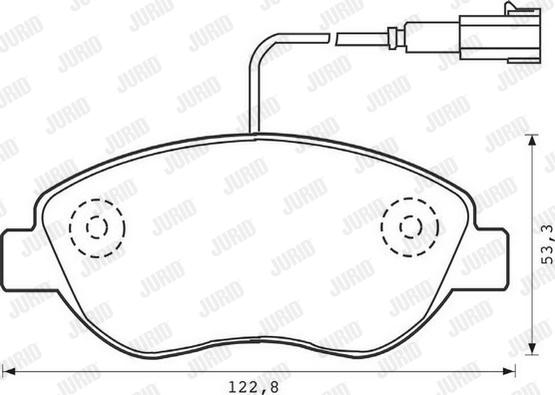 Jurid 573074J - Тормозные колодки, дисковые, комплект parts5.com