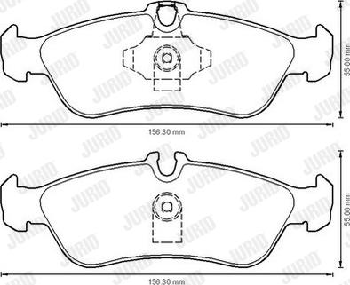 Jurid 573191J - Тормозные колодки, дисковые, комплект parts5.com