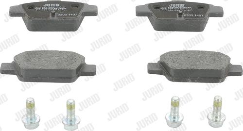 Jurid 573105J - Тормозные колодки, дисковые, комплект parts5.com