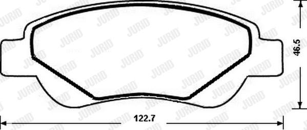 Jurid 573135JC - Тормозные колодки, дисковые, комплект parts5.com