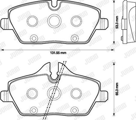 Jurid 573137J - Тормозные колодки, дисковые, комплект parts5.com