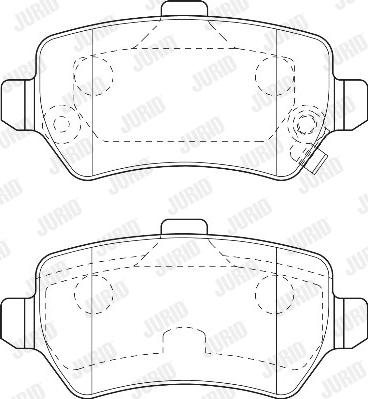 Jurid 573122D - Тормозные колодки, дисковые, комплект parts5.com